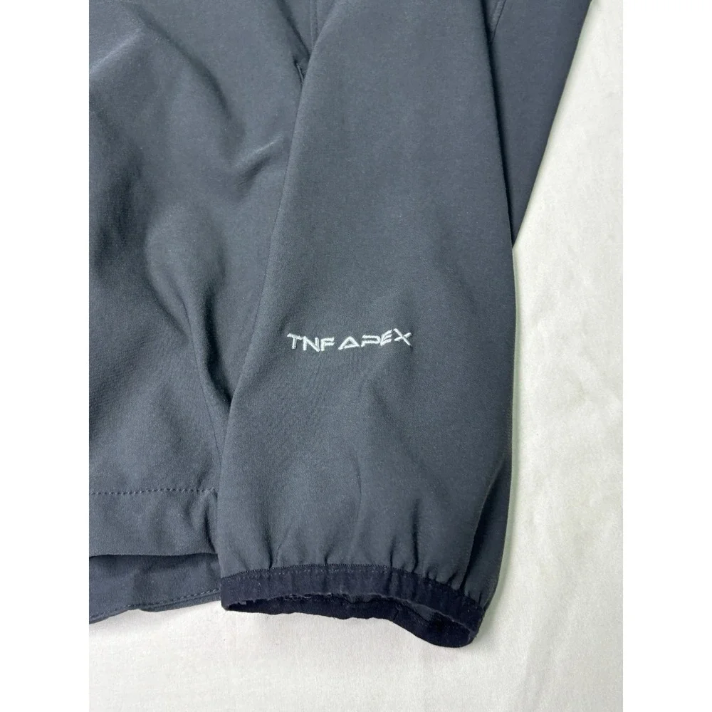 The North Face TNF Apex Softshell Jacket Mens Medium Black‎ Full Zip Performance